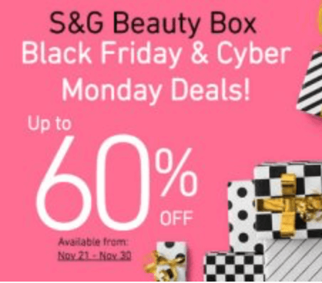 Read more about the article S&G Beauty Box – Black Friday Sale!