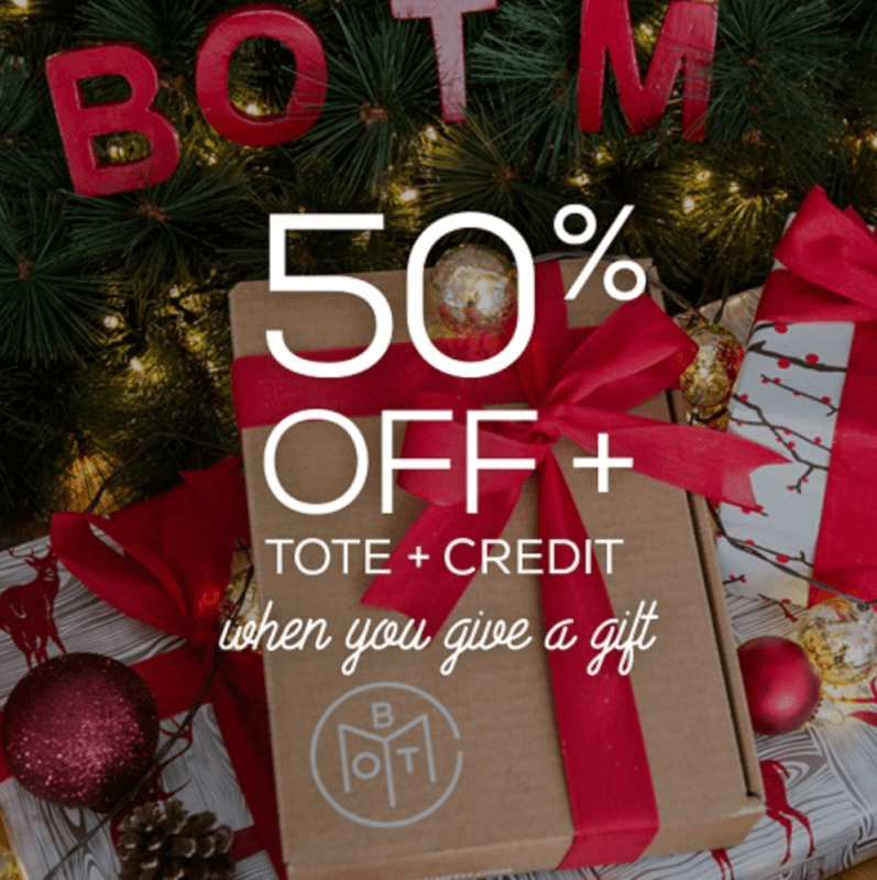 Book of the Month Black Friday Sale – 50% off a 3-Month Gift Subscription + Free Tote!
