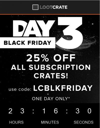 Read more about the article Loot Crate 25% off Black Friday Sale