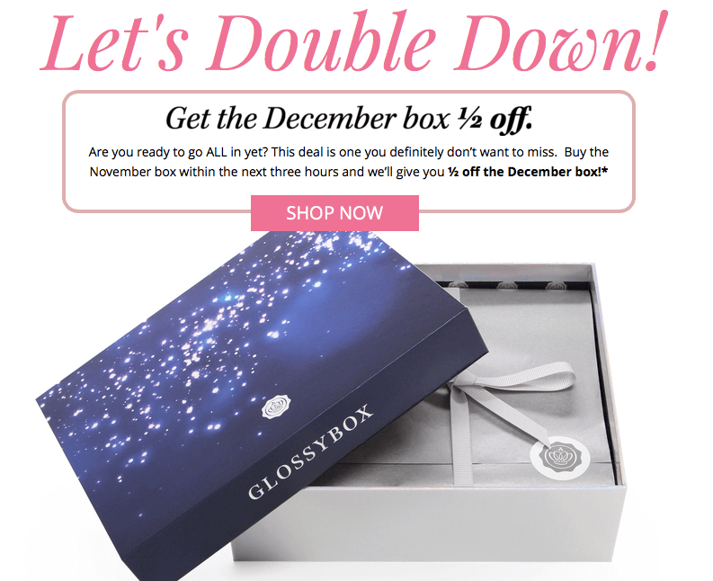 Read more about the article GLOSSYBOX Cyber Monday – 50% Off December Box w/ November Purchase