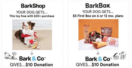 BarkBox Giving Tuesday - First Box for $5