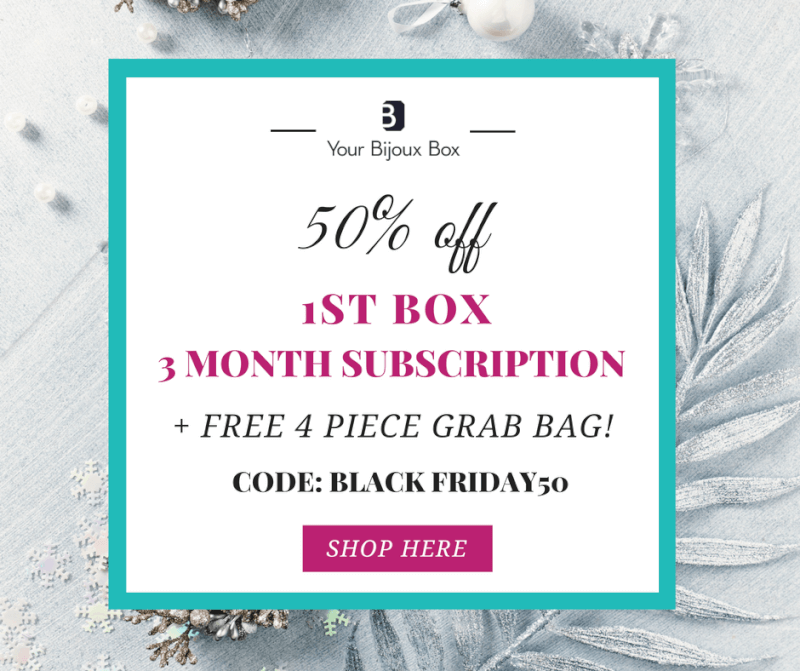 Your Bijoux Box – 50% Off + Free 4-Piece Grab Bag!