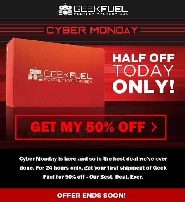 Geek Fuel – 50% Off Your First Box Offer!