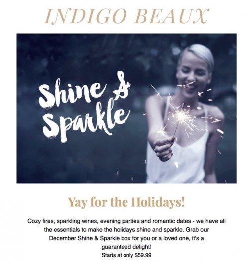 Indigo Beaux December 2016 Subscription Box Spoiler