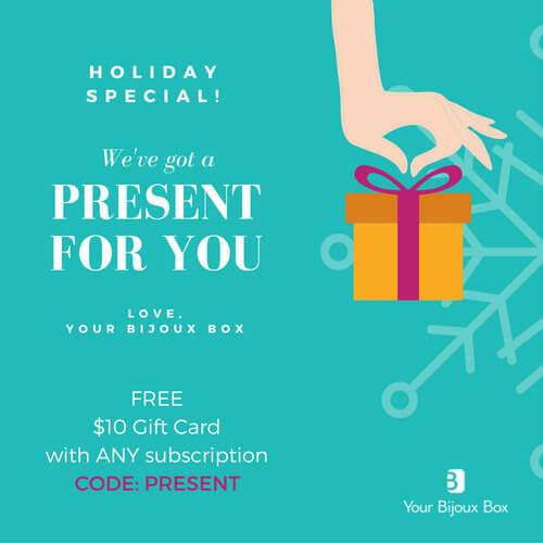 Your Bijoux Box $10 Gift Card with New Subscriptions