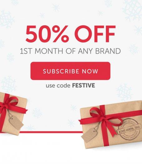 Kiwi Crate 50% Off First Box Offer + 3 Days Left for Holiday Shipping