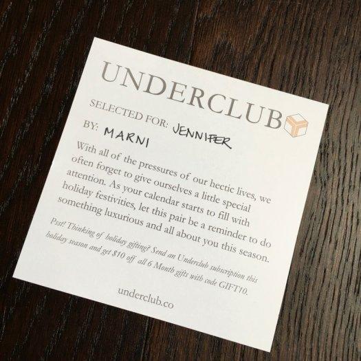 Underclub Review December 2016 Subscription Box