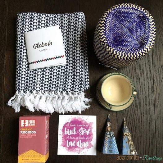 GlobeIn Review December 2016 Subscription Box - "Comfort" + Coupon Code