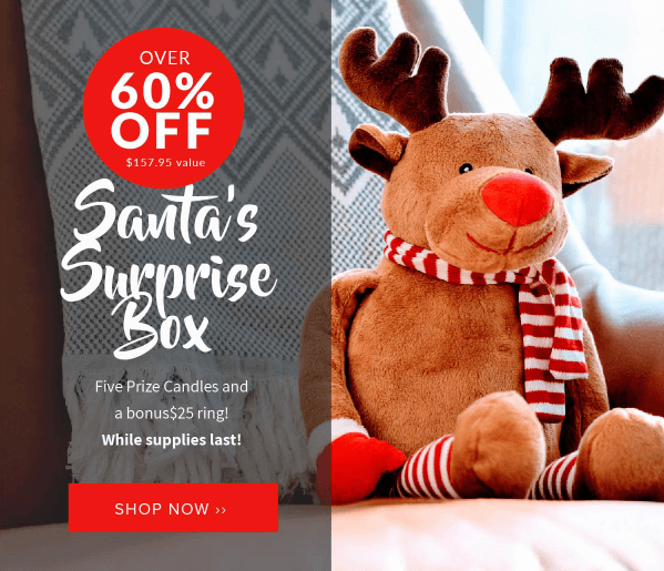 Prize Candle Santa’s Surprise Box