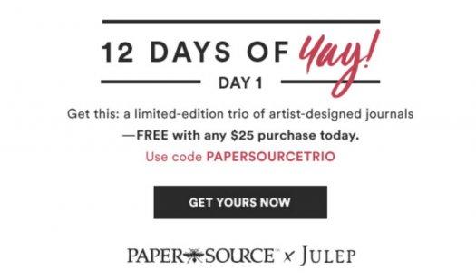 Julep 12 Days of Yay - Free Paper Source Trio with $25+ Purchase