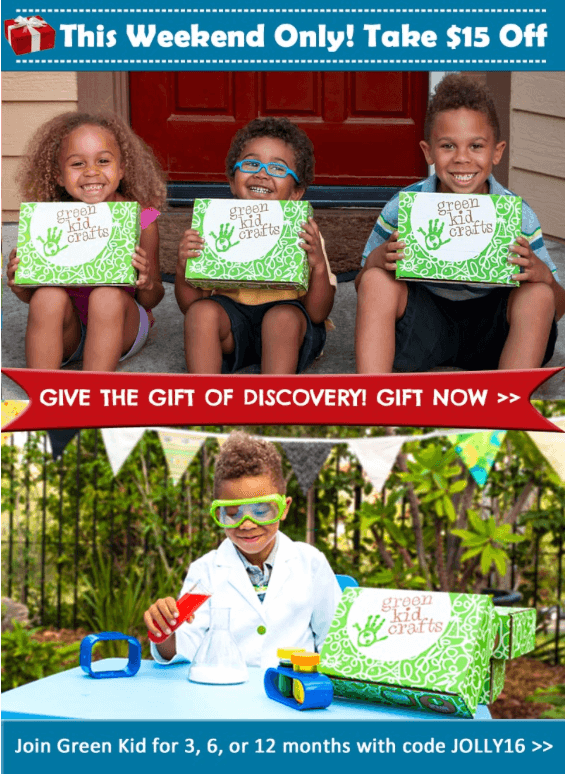 Read more about the article Green Kid Crafts – Save $15 Off This Weekend Only (Last Call)