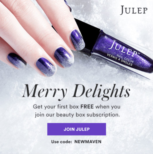 Read more about the article Julep – First Box Free for New Subscribers