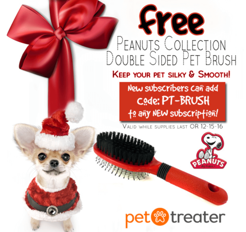 Read more about the article Pet Treater – Free Peanut Collection Double Sided Pet Brush