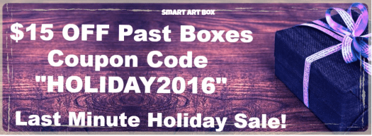Smart Art $15 Off Past Box Sale
