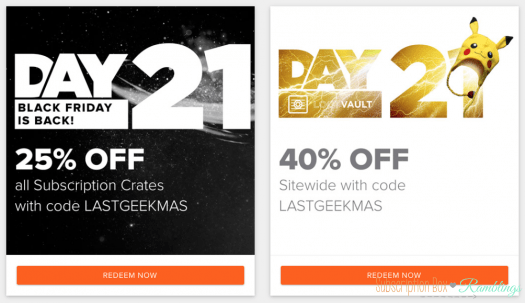 Loot Crate – 25% Off All Subscriptions + 40% Off Everything in the Loot Crate Vault!