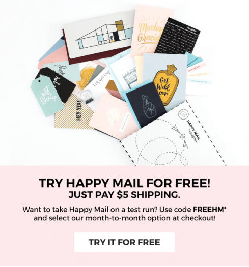 Happy Mail Free Trial Offer!