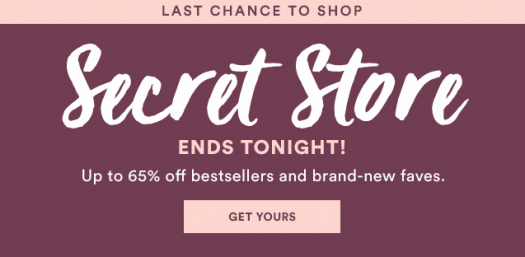 Julep Secret Store - Ends Tonight!