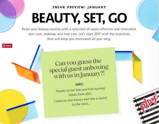 Read more about the article Play! by Sephora January 2017 Theme / Spoiler!