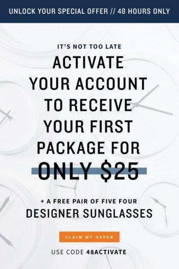 Five Four Club - $25 First Box Offer + Free Sunglasses!