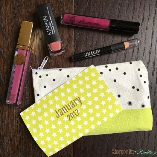 Lip Monthly Subscription Box Review January 2017