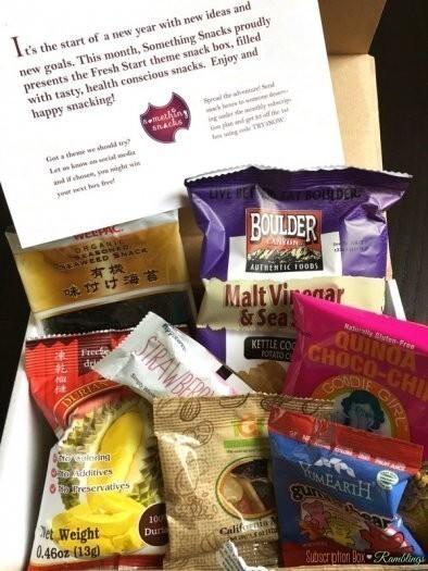 Read more about the article Something Snacks Subscription Box Review January 2017