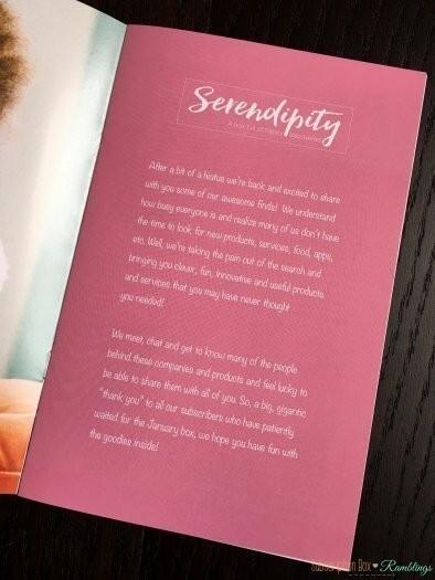 Serendipity by Little Lace Box Subscription Box Review + Coupon Code - January 2017