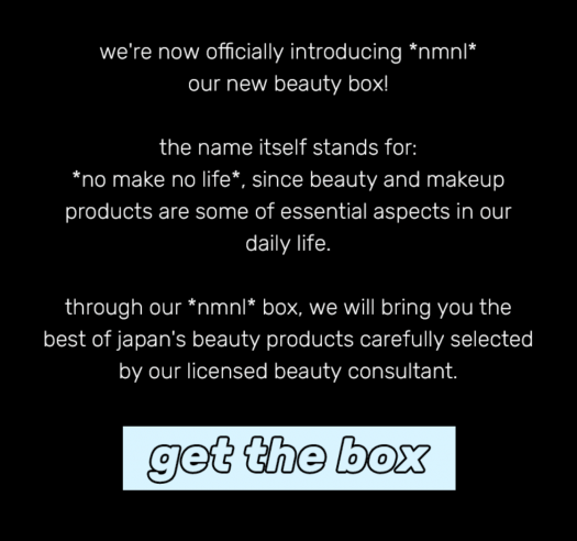 nmnl (Tokyo Treat Beauty Box) On Sale Now!