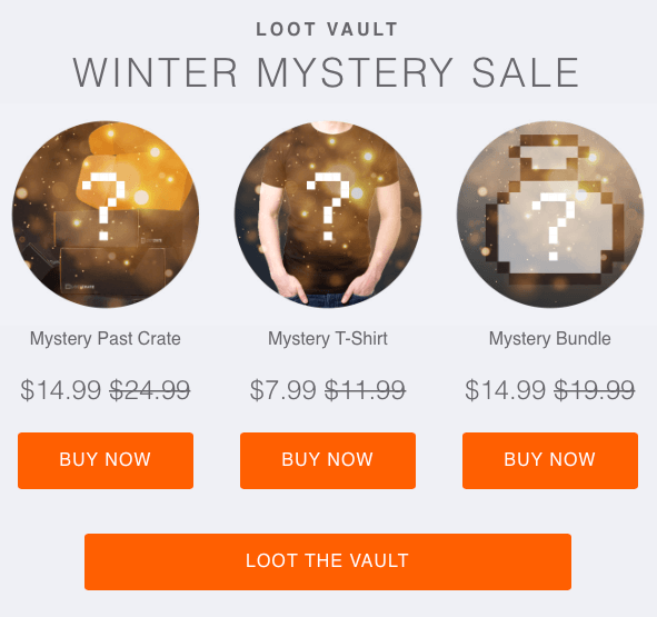 Read more about the article Loot Vault Winter Mystery Sale – Last Call!