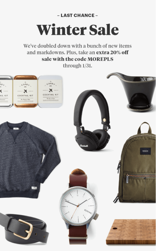 Bespoke Post 20% Off Winter Sale Items + 25% Off New Subscriptions
