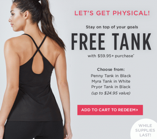 Fabletics Free Tank with $59.95 Purchase