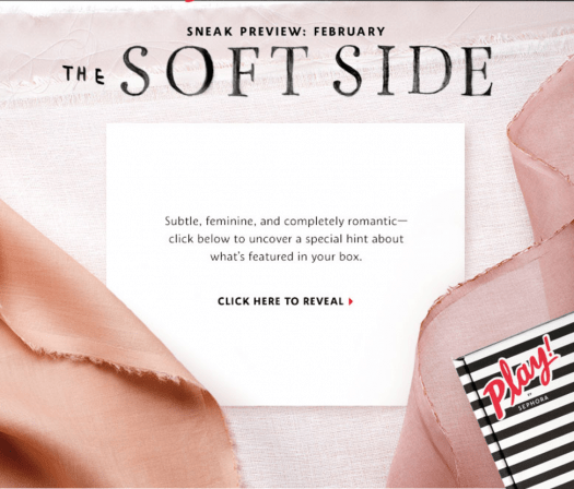 Play! by Sephora February 2017 Theme / Spoilers!