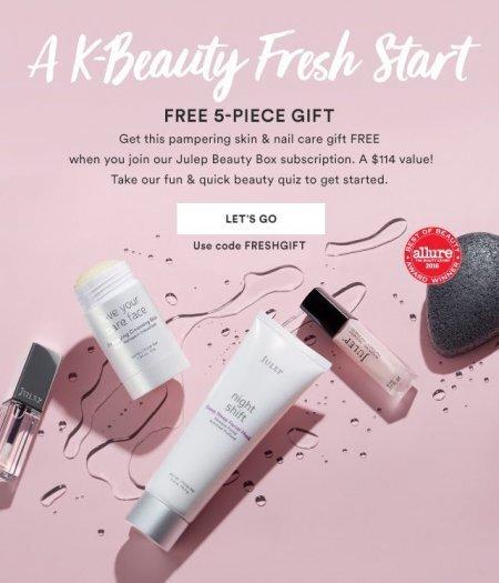 Julep – Free K-Beauty Gift Set with New Subscriptions!