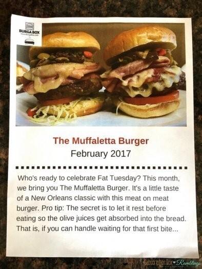 Burger Box Review - February 2017