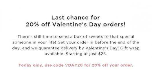 Orange Glad Coupon Code - 20% Off + Valentine's Day Delivery