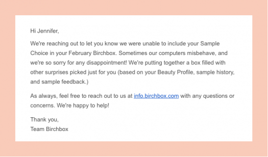 Birchbox February 2017 Sample Choice Update