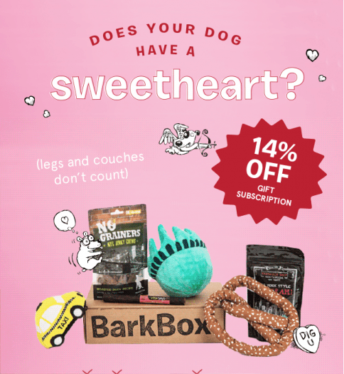 BarkBox Coupon Code - 14% Off Gift Subscriptions