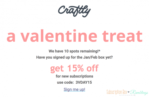 Craftly Coupon Code -  15% Off Valentine's Day Sale