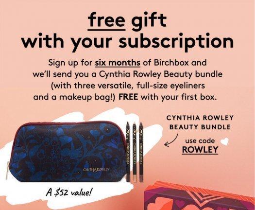 Birchbox Coupon Code – Free Cynthia Rowley Beauty Bundle with 6-Month Subscription