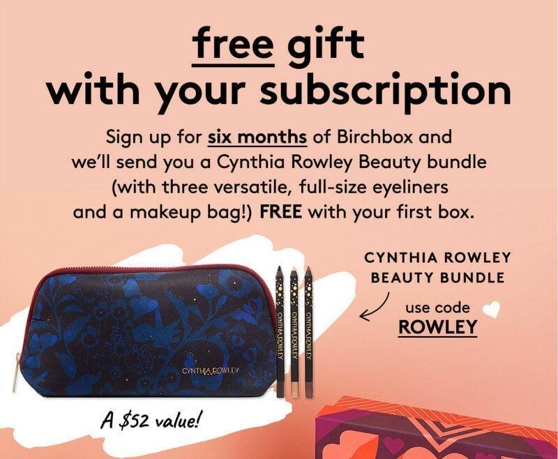 Read more about the article Birchbox Coupon Code – Free Cynthia Rowley Beauty Bundle with 6-Month Subscription