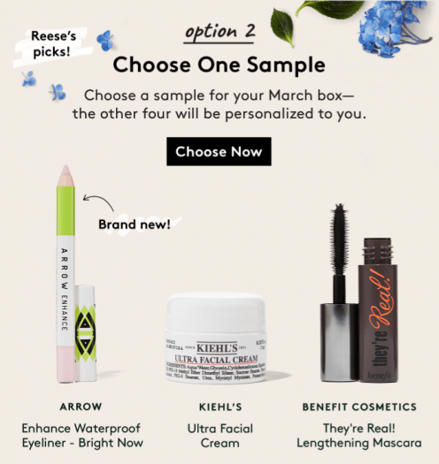 Birchbox March 2017 Sample Choice Time + Coupon Code