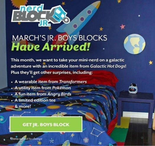 Nerd Block Jr. Boys March 2017 Spoilers!