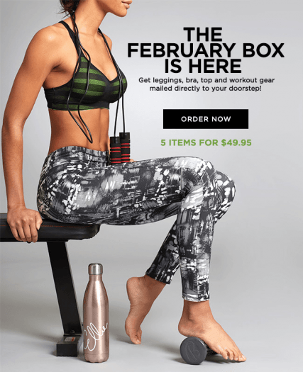 Ellie Women's Fitness Subscription Box - February 2017 Reveal!