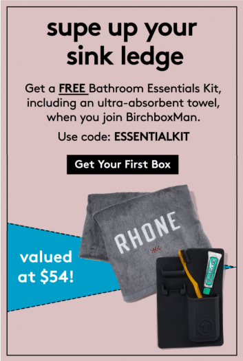 Birchbox Man Coupon: Free $54 Bathroom Essentials Kit with New Subscription!