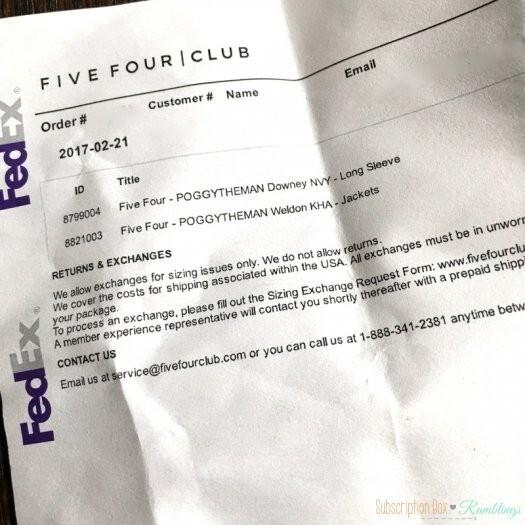 Five Four Club Review + Coupon Code - February 2017