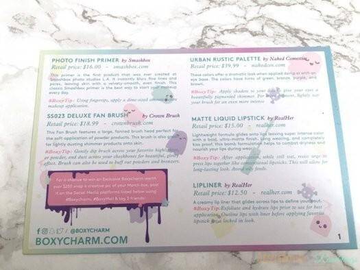 BOXYCHARM Review - March 2017