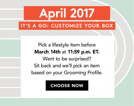Birchbox Man Sample Choice Time - April 2017