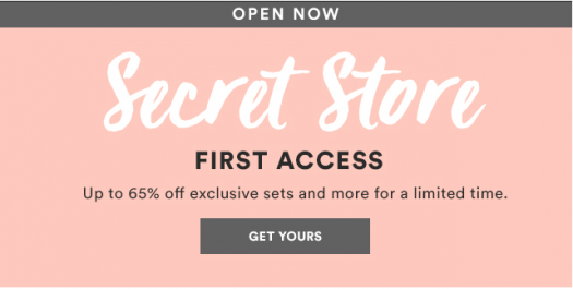 Julep Secret Store Now Open + Coupon Code - April 2017