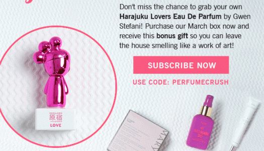 GLOSSYBOX Coupon Code - FREE Harajuku Lovers Eau De Parfum in your first Box!