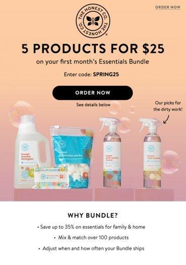 Read more about the article Honest Company 5 for $25 Essentials Bundle Sale!