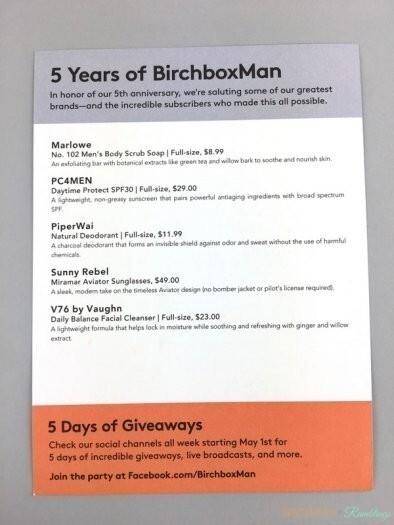 Birchbox Man Review + Coupon Code - May 2017